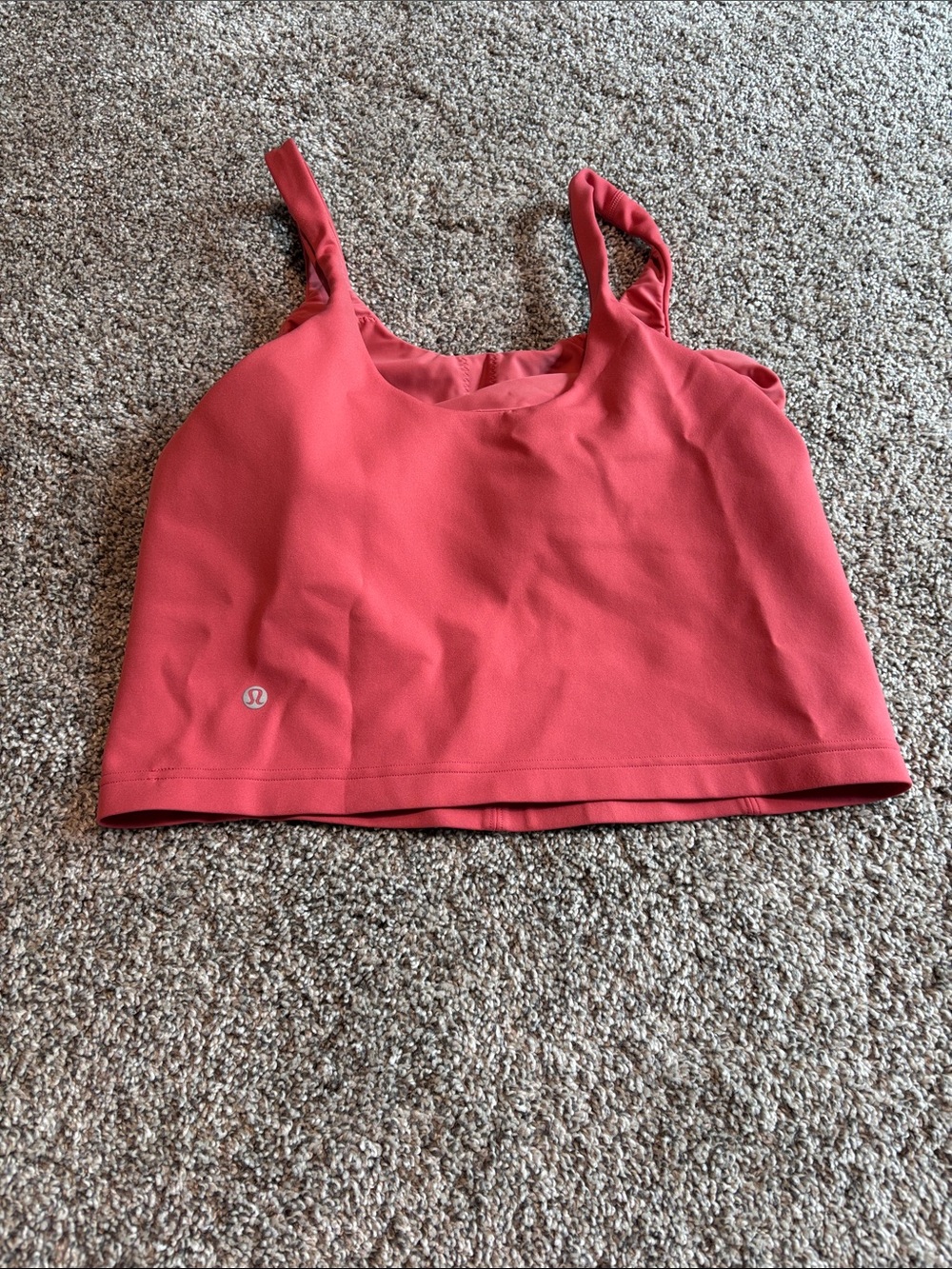 lululemon athletica Coral Cropped Sports Tank